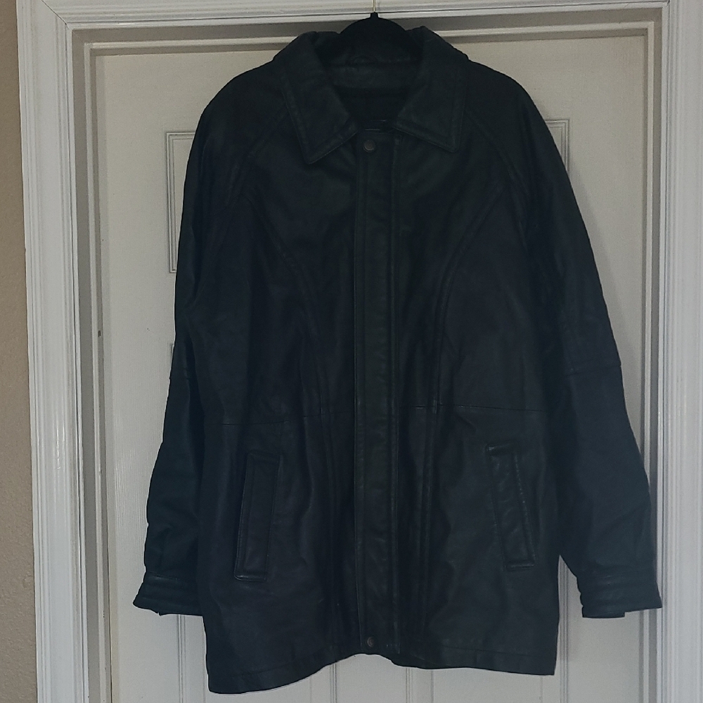 Sergio Black Leather Men's Jacket